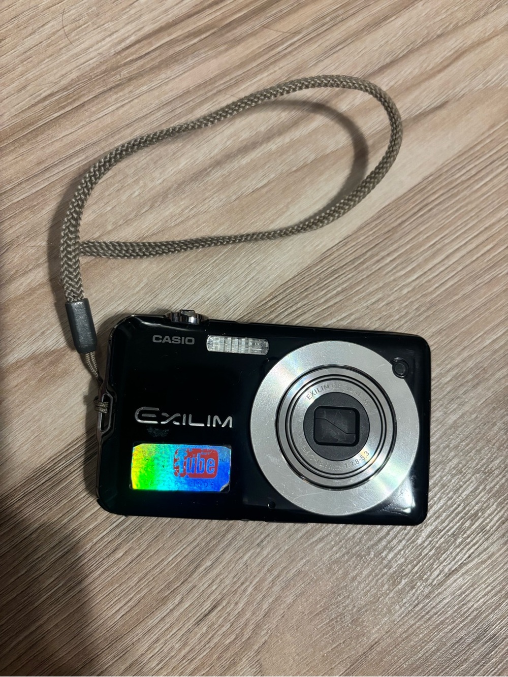 Casio Exilim Black Compact Point-and-Shoot Camera with Silver Lens Trim